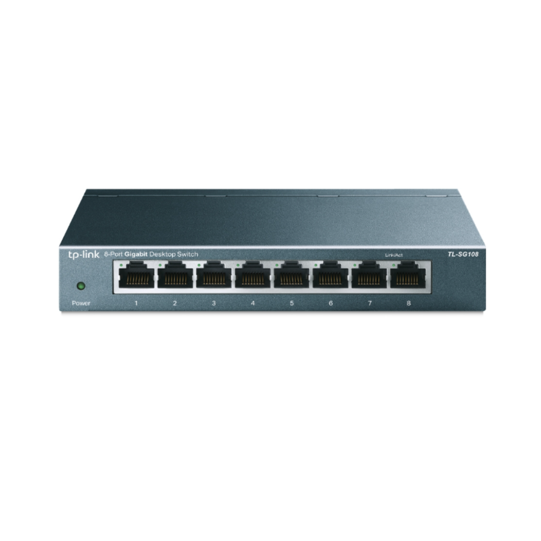 Tp-Link 8 Port Gigabyte Desktop Switch with Steel Case SG108