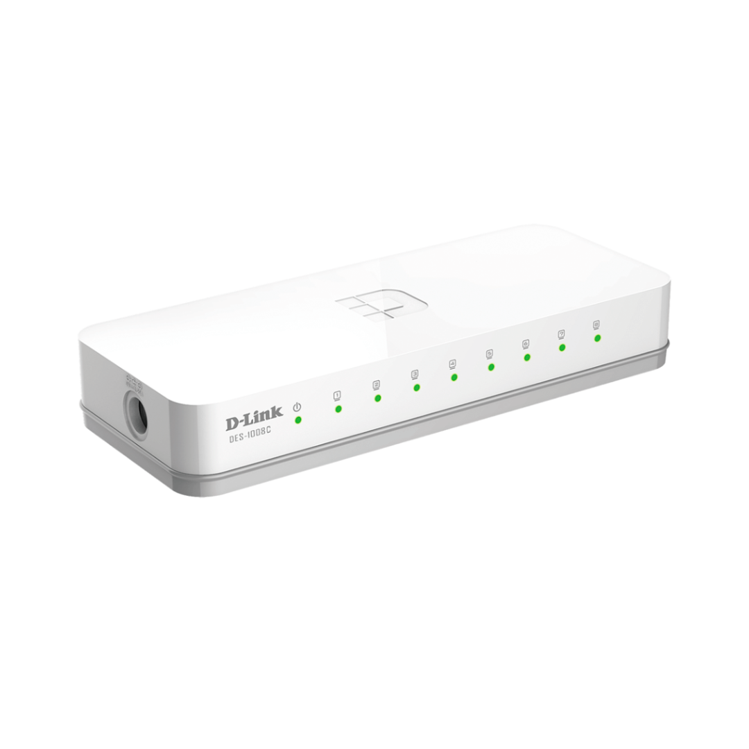 D-Link 8 Port Switch Small Pack DES1008C