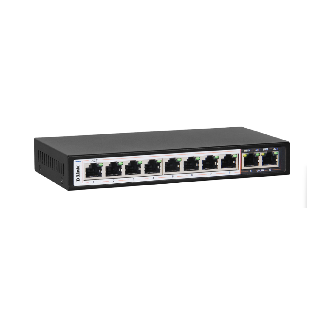 D-Link 8port Poe Unmanaged Switch DES-F1010P