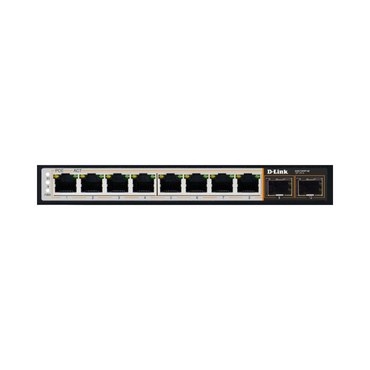 D-Link 8 Port Giga Full POE + 2 Port Giga Switch DGS-F1010P
