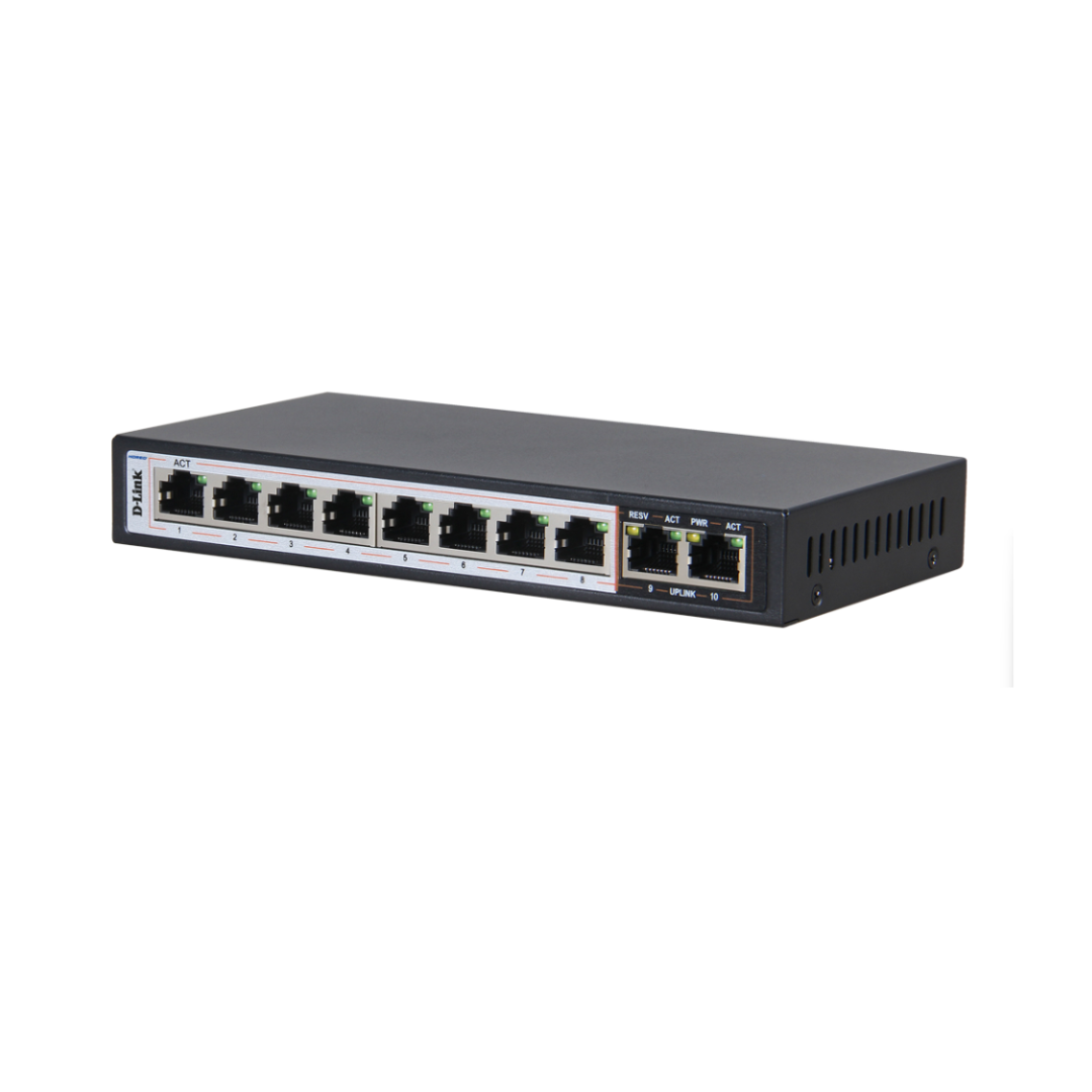D-Link 8port Poe Unmanaged Switch DES-F1010P