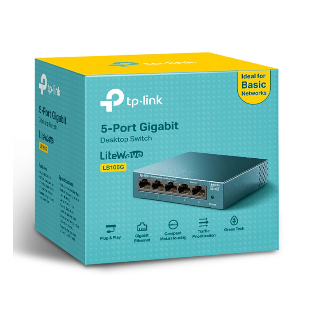 Tp-Link 5 Port Gigabit Desktop Switch LS105G