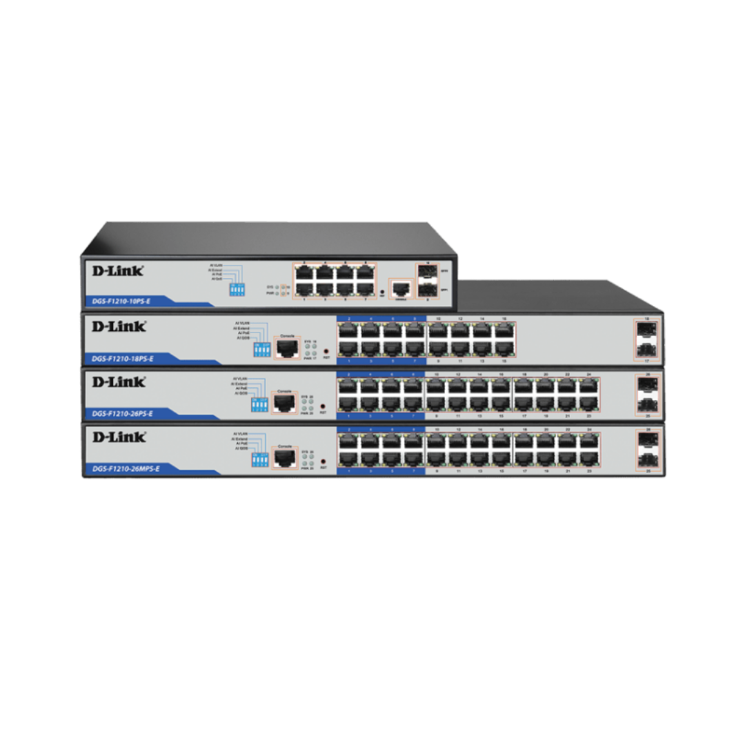 D-Link 16 Port Gigabit Poe Switch DGS-F1210-18PS