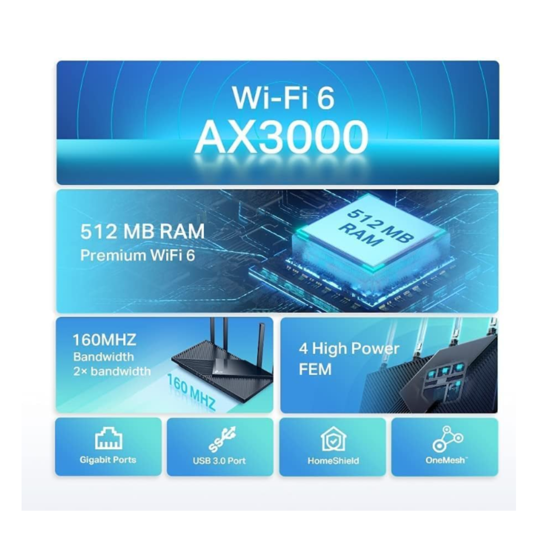 Tp-Link AX5400 Dual-Band Gigabit Wi-Fi 6 Router Archer AX73