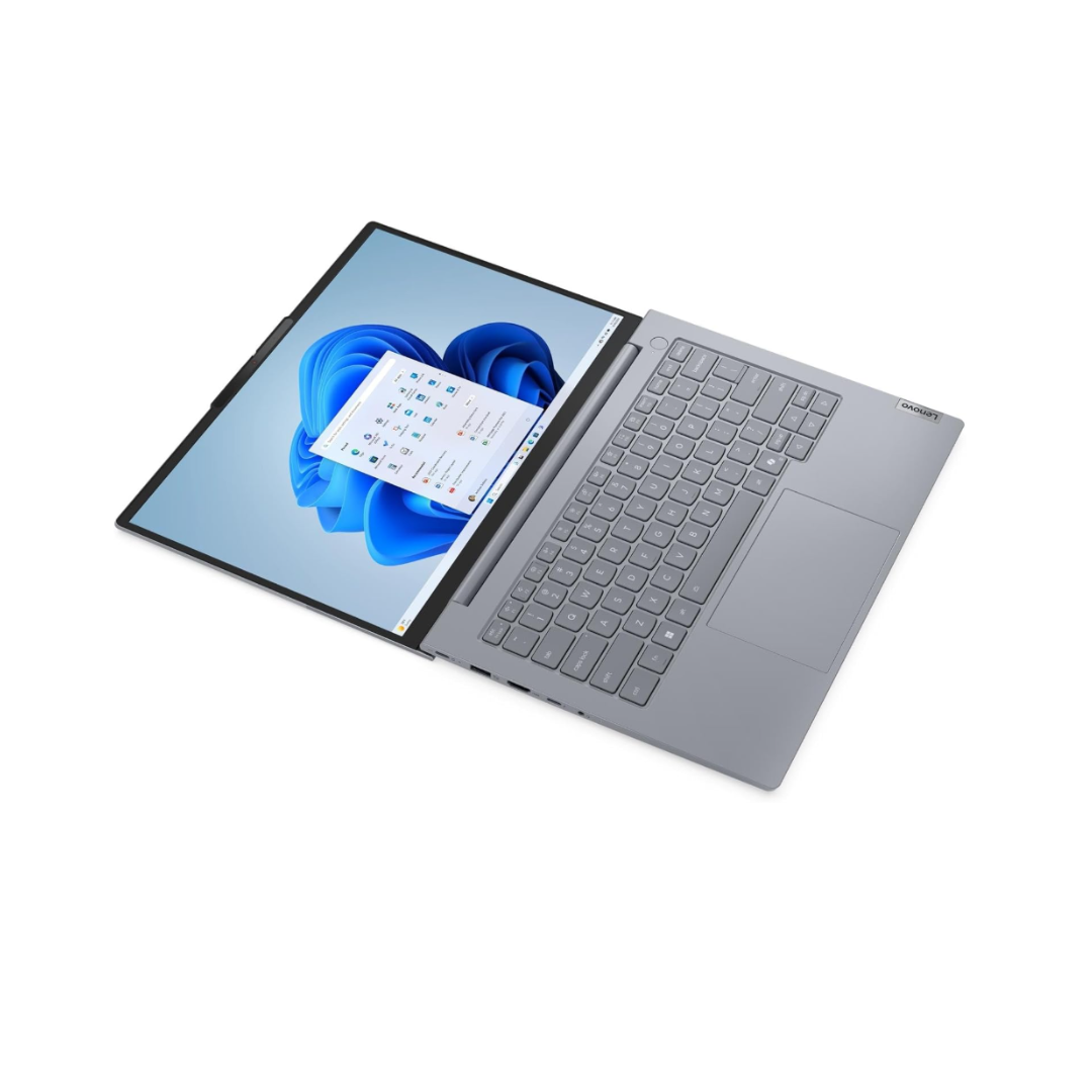 Open laptop displaying a calendar on a white background