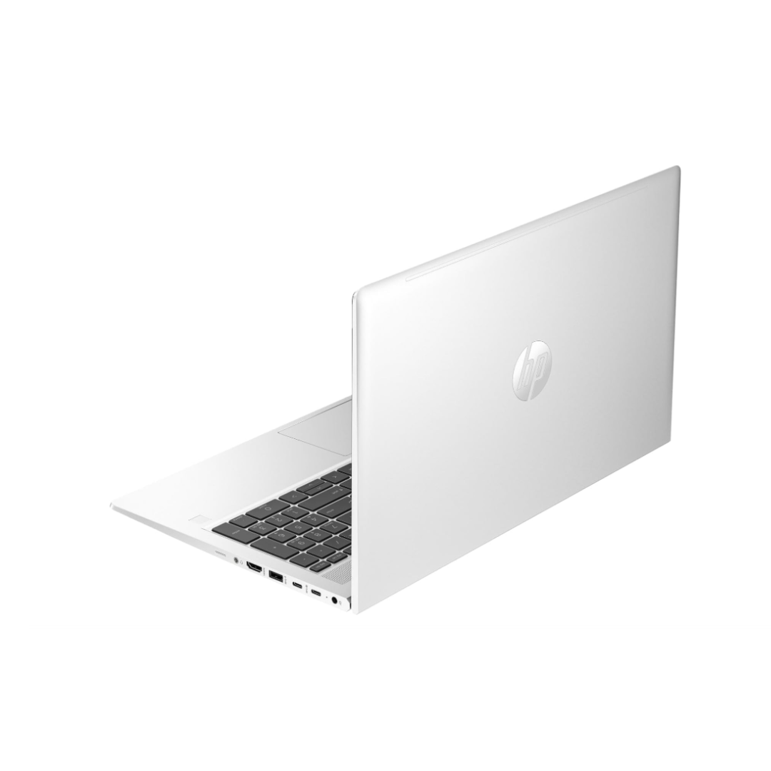 White laptop with Apple logo on a white background