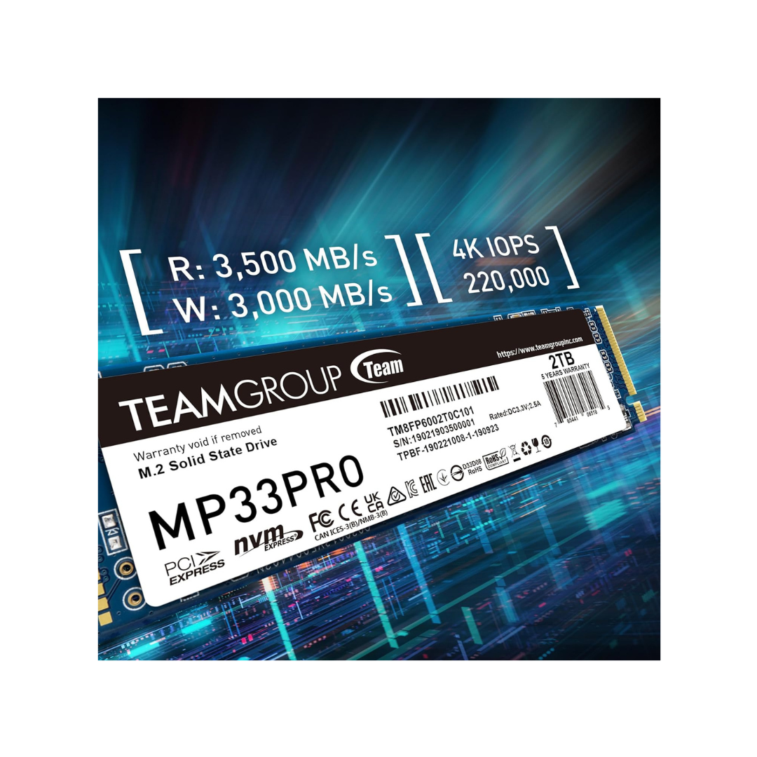 Team Group M.2 SSD- 512GB MP33 Nvme