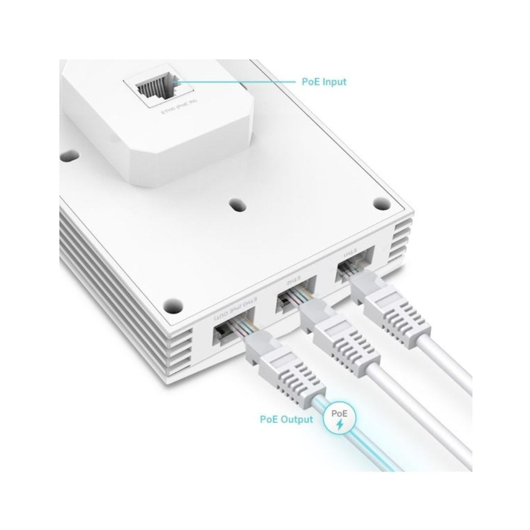 Tp-link AX3000 Wall Plate Dual Band Wi-Fi Accent Point EAP655-Wall