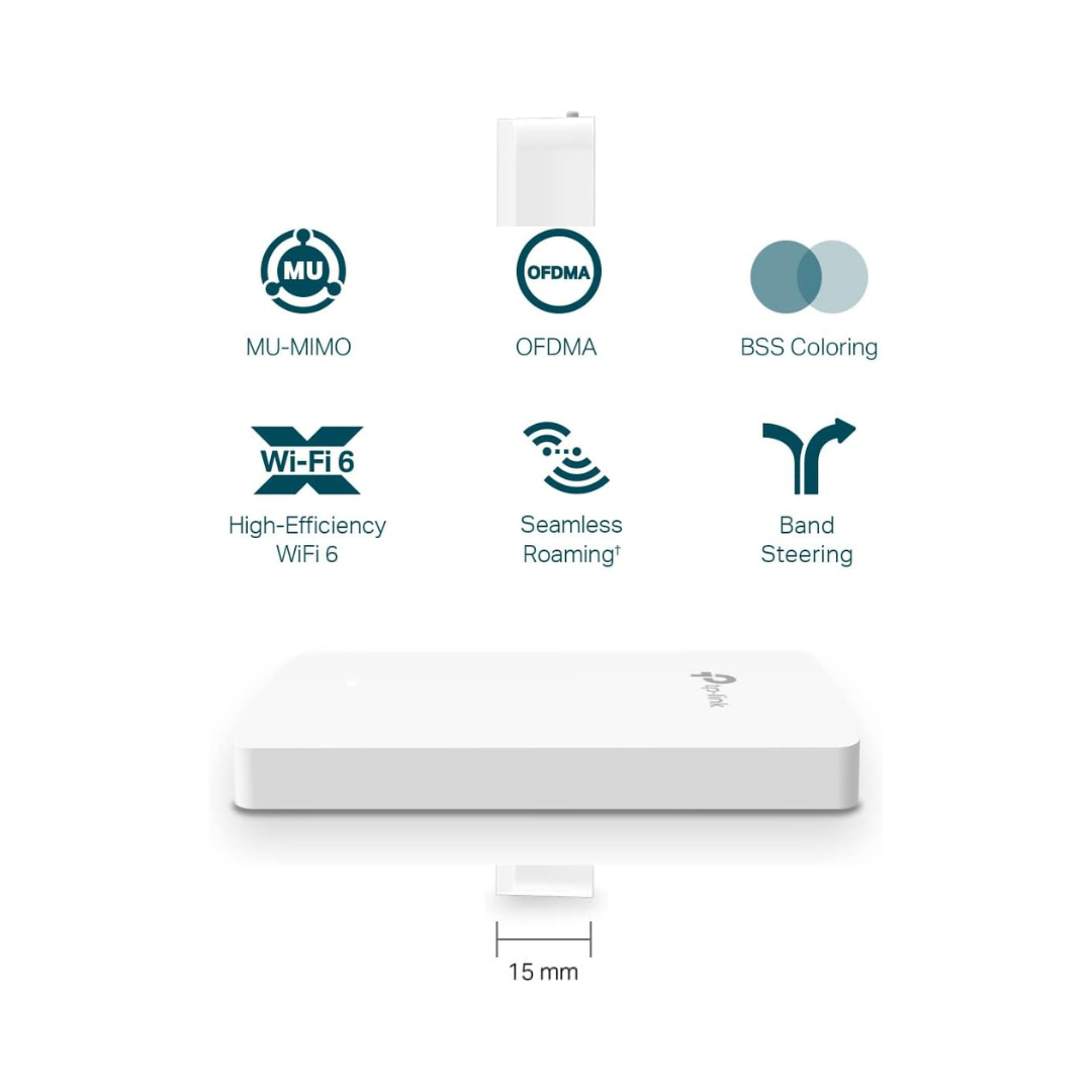 Tp-link Access Point AX1800 MU-MIMO Gigabit Wall-Plate EAP615