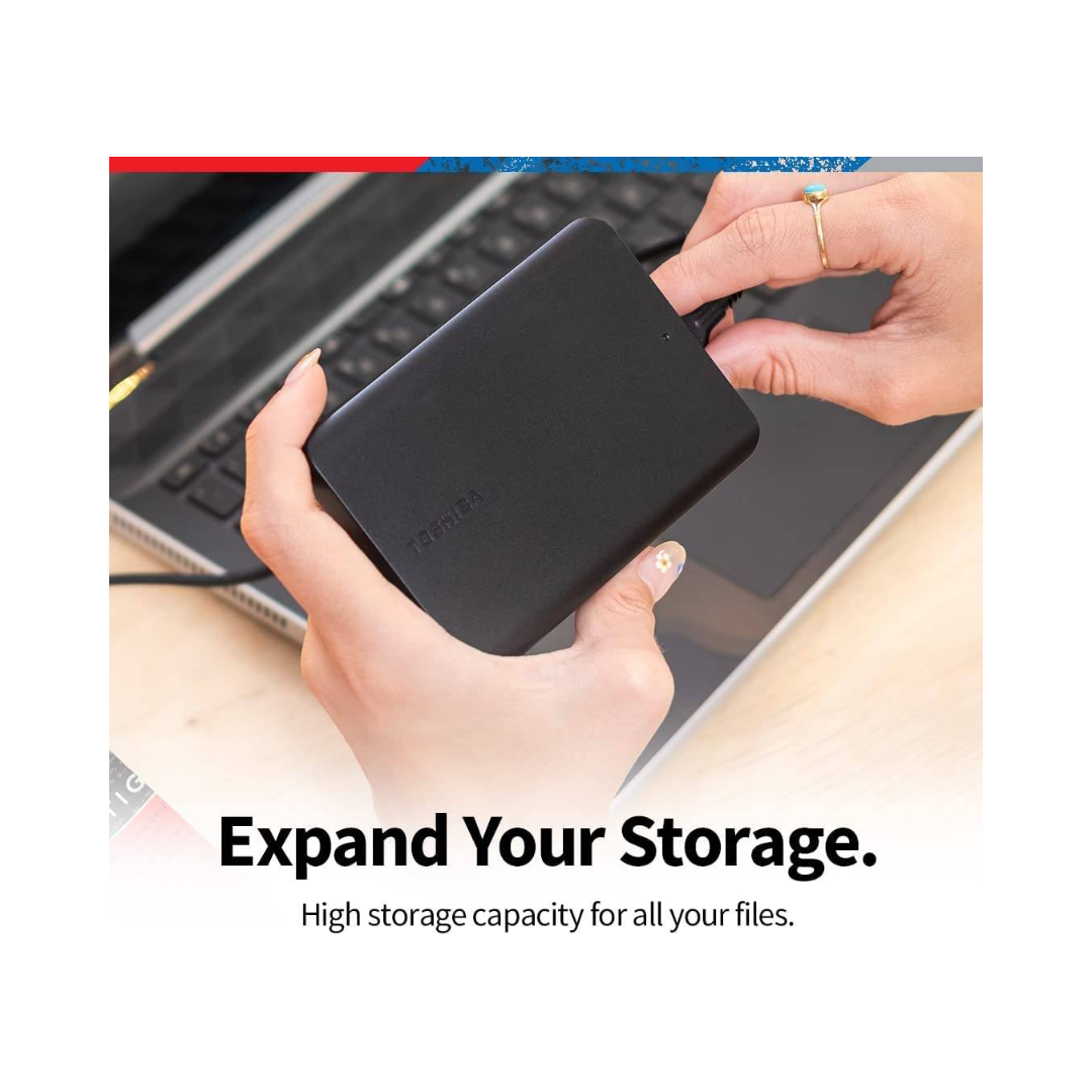 Toshiba Canvio Basics External Hard Disk – 1TB / 2TB / 4TB USB 3.2 Portable Drive