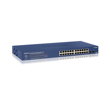 Netgear 24-Port Gigabit Ethernet Poe Smart Switch with 2 SFP Ports GS724TP-200INSNetgear