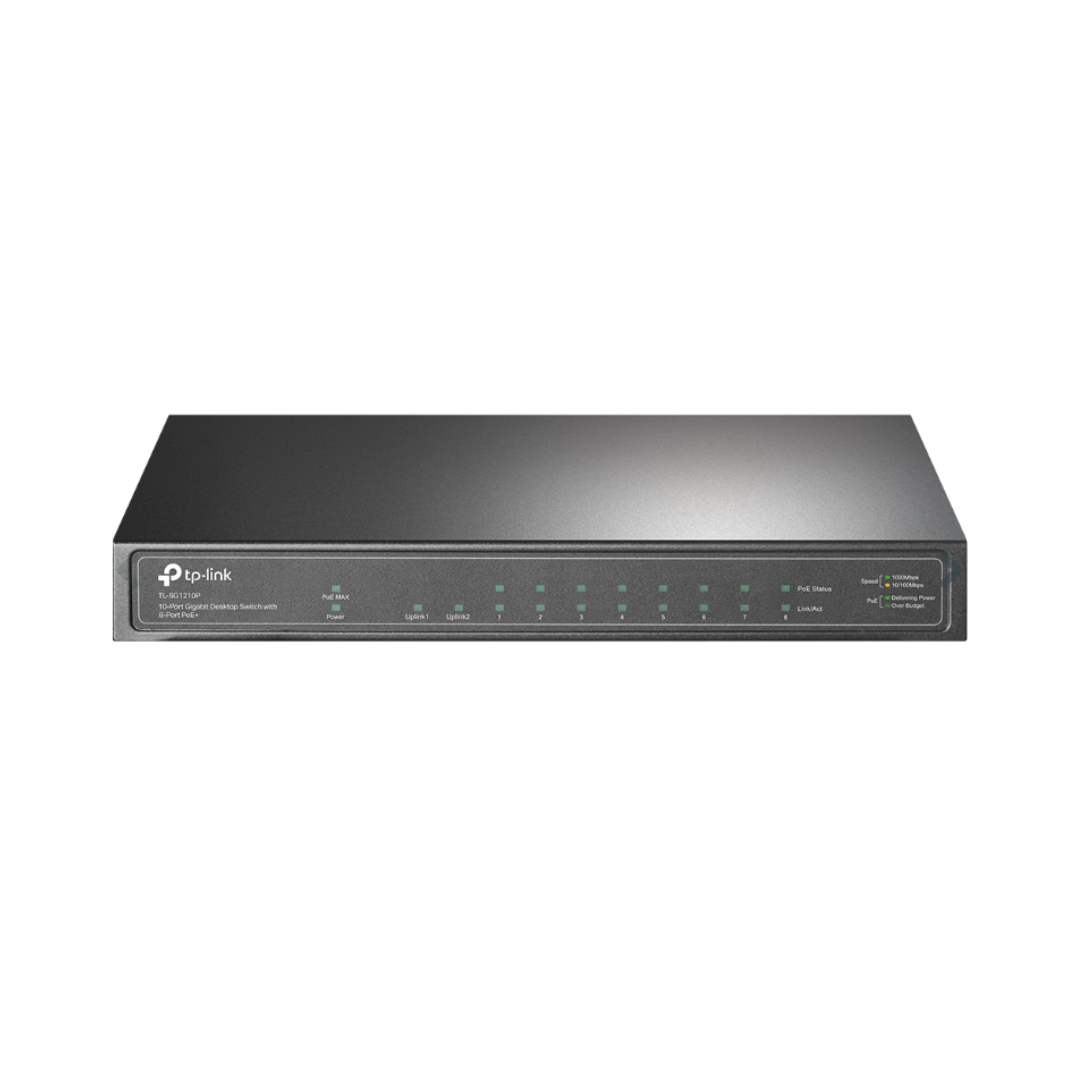 Tp-Link 10-Port Gigabit Desktop Switch with 8-Port Poe+ SG1210P