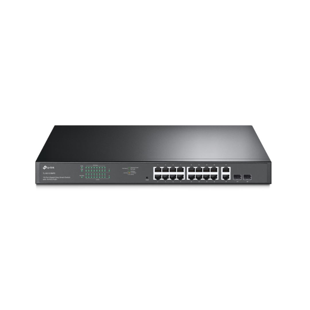 Tp-Link 18Port Gigabit Easy Smart Switch with 16-Port PoE+ TL-SG1218MPE