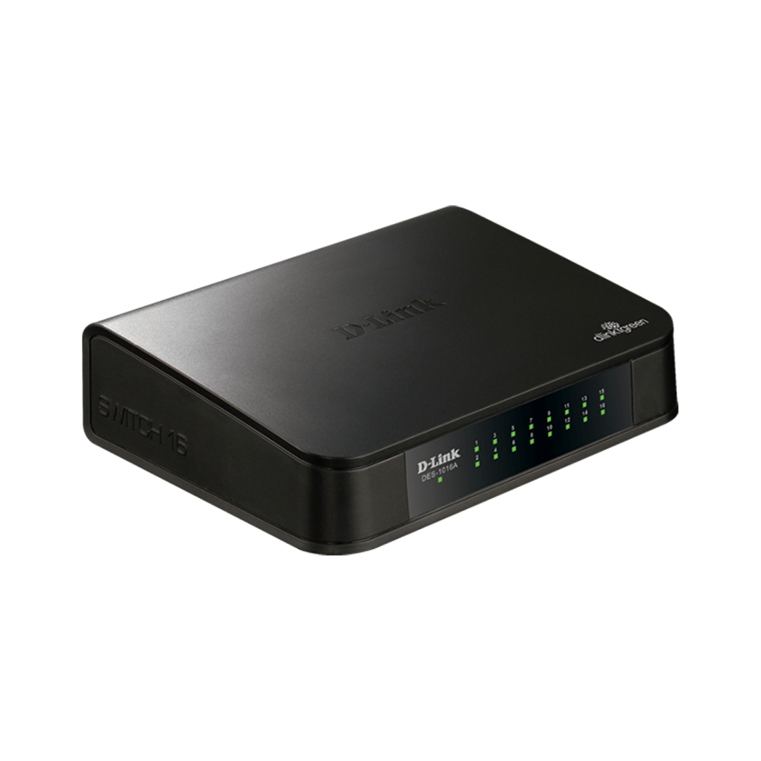 D-Link 16 Port Switch Small Pack DES1016A