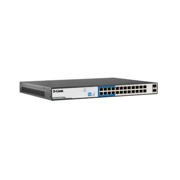 D-Link 24 Port PoE Switch with 2 SFP Ports Long Range 250M DGS-F1026P