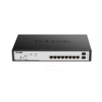 D-Link 8 Port Full Poe Giga Smart Switch +2 SFP Port DGS F1100-10PS