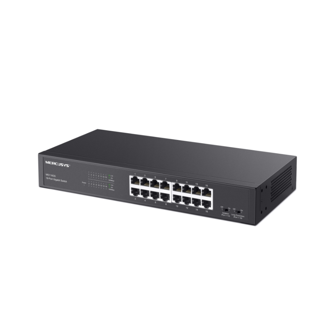 Mercusys 16-Port Gigabit Desktop/Rackmount Switch MS116GS