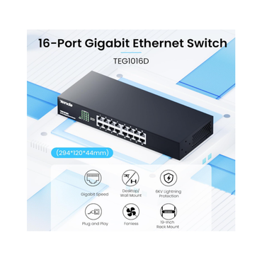 Tenda 16 Port Gigabit Switch TEG1016D