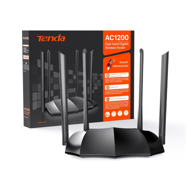 Tenda Router Dual Band Gigabit Wireless AC1200 AC8