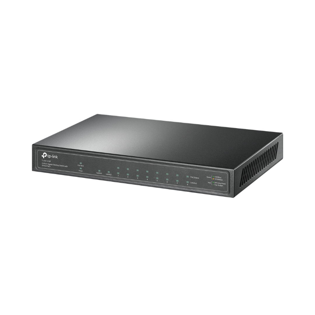 Tp-Link 10-Port Gigabit Desktop Switch with 8-Port Poe+ SG1210P