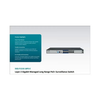 D-Link 16 Port Gigabit Poe Switch DGS-F1210-18PS