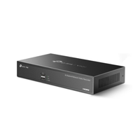 Black network video recorder with TP-Link branding on a white background