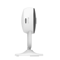 White security camera on a white background
