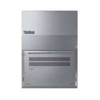 Back view of a Lenovo ThinkBook laptop on a white background