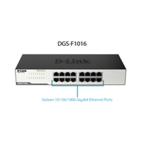 D-Link 16 Port Gigabit Switch DGS F1016