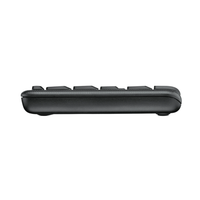 Black keyboard on a white background
