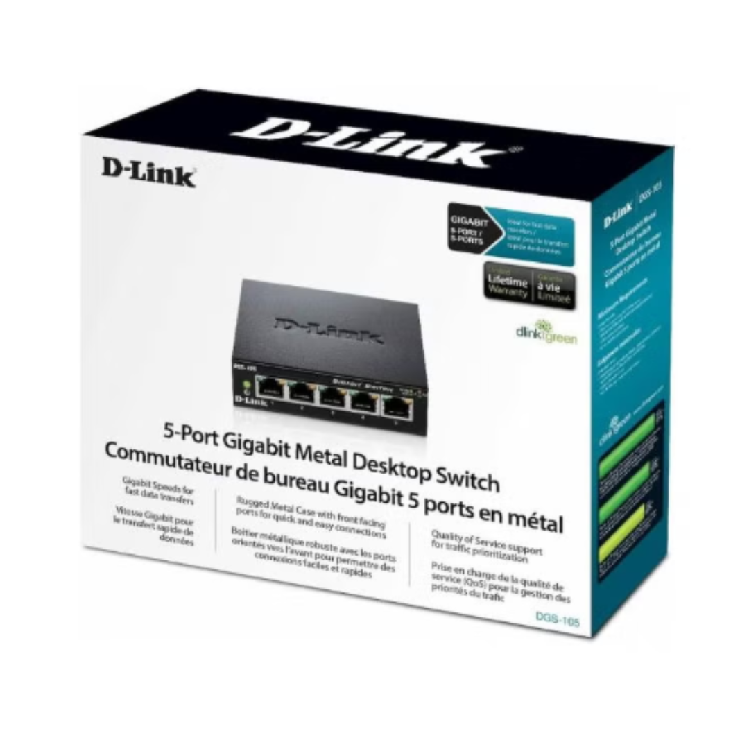 D-Link 5 Port Gigabyte Switch DGS105D