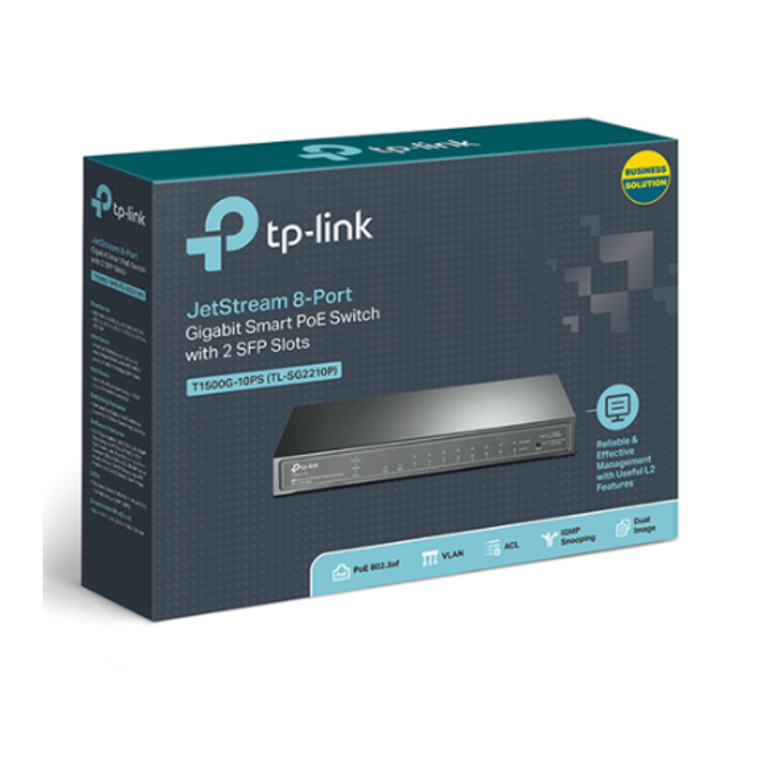 Tp-Link 8port Poe+2 SFP Switch T1500G-10PS SG2210P