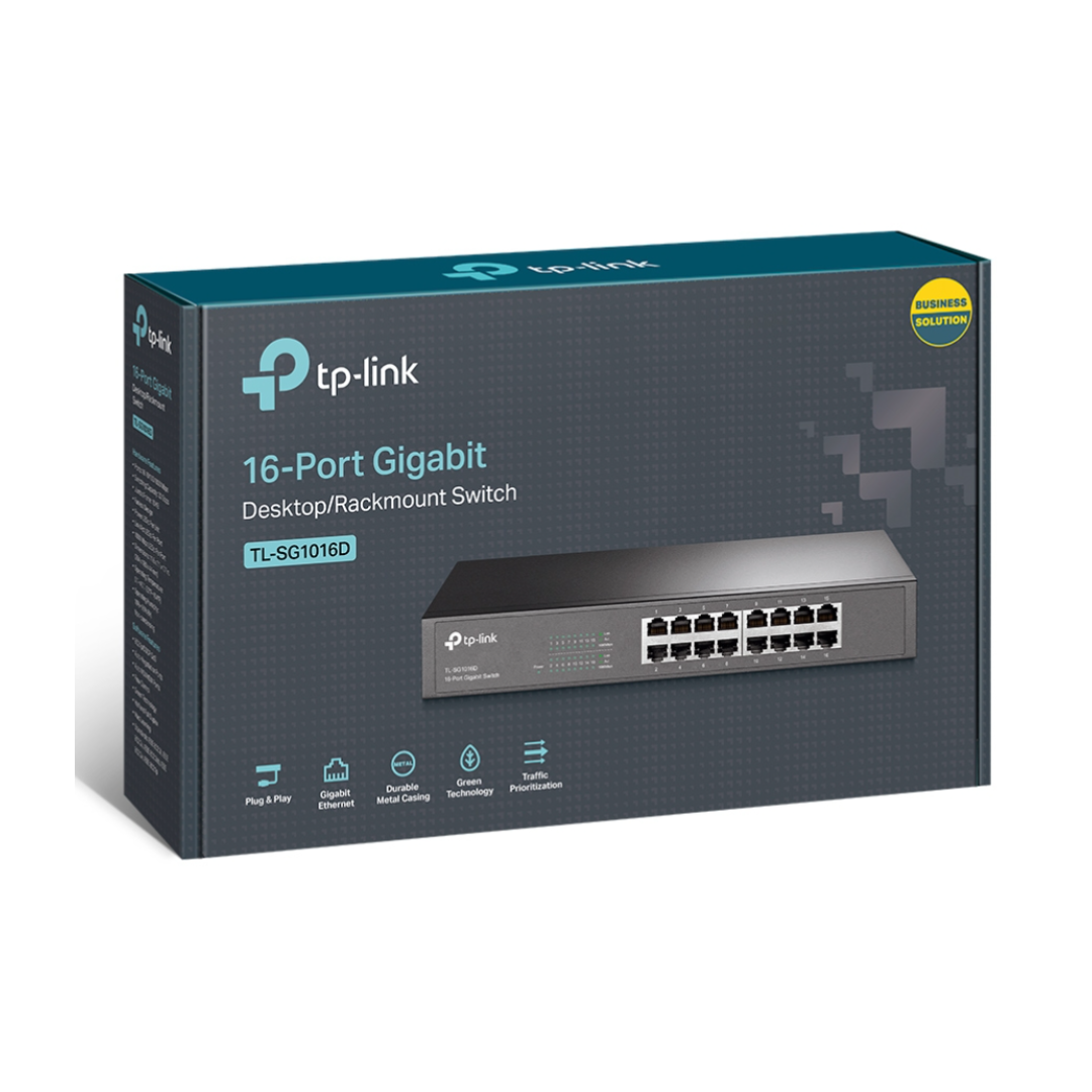 Tp-Link 16 Port Gigabyte Switch SG1016D
