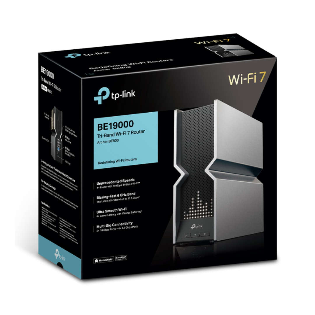 Tp-Link BE19000 Tri Band Wifi 7 Router Archer BE800