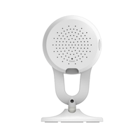 White camera with a stand on a white background