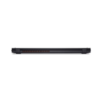 Black laptop on a white background