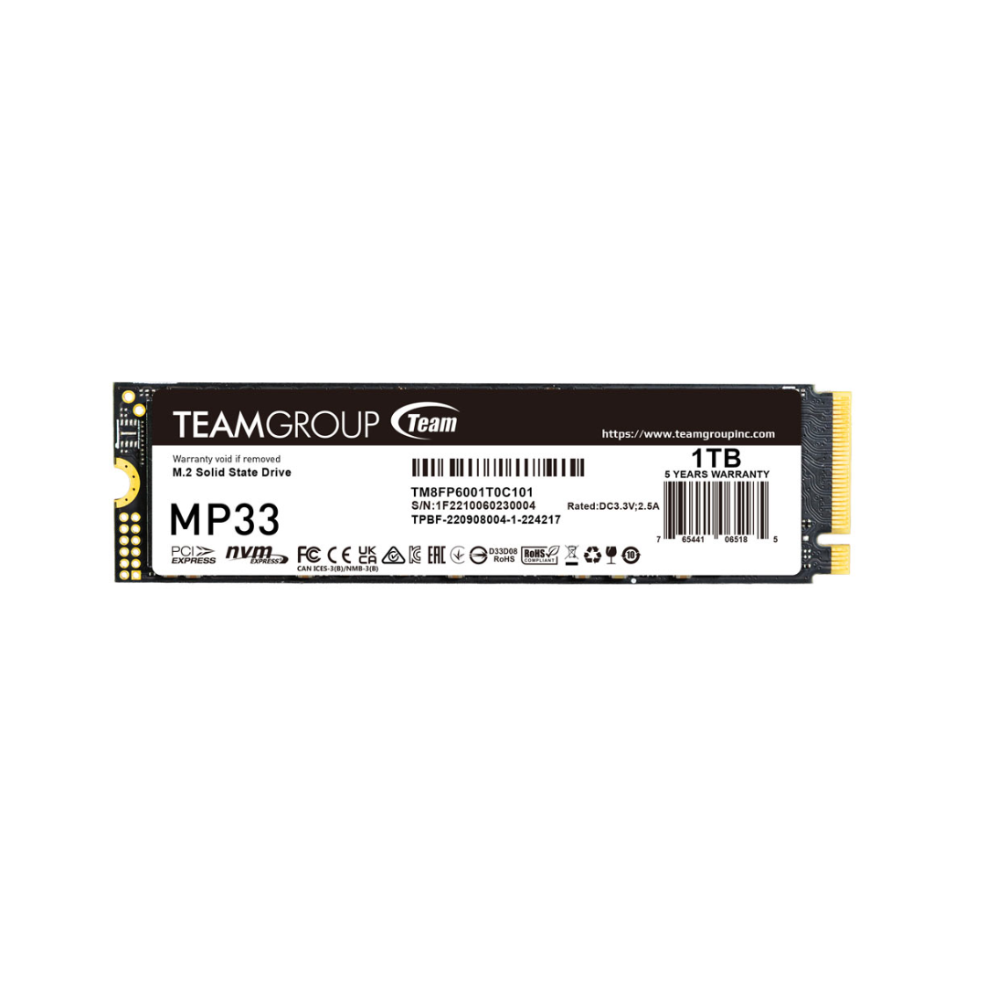 Team Group M.2 SSD- 1TB MP33 Nvme