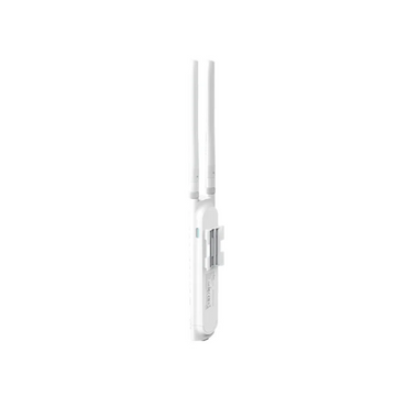White electronic device with antennas on a white background