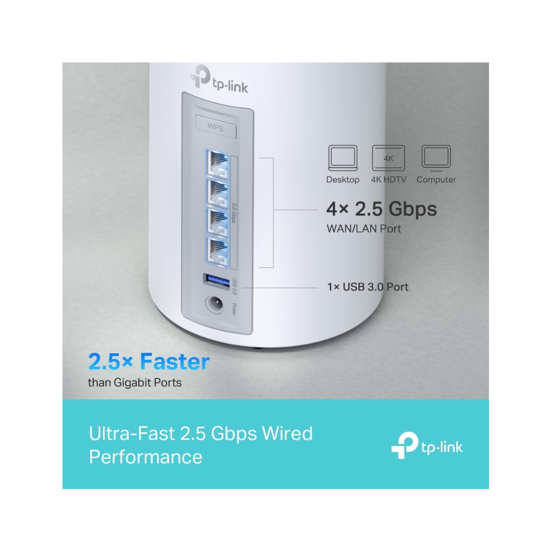 Tp-Link BE9300 Whole Home Mesh Wifi 7 System Deco BE65 (3Pack)