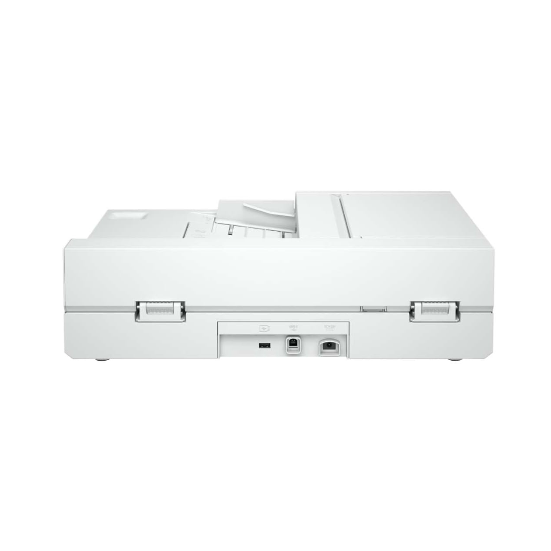 White electronic device with a lid on a white background