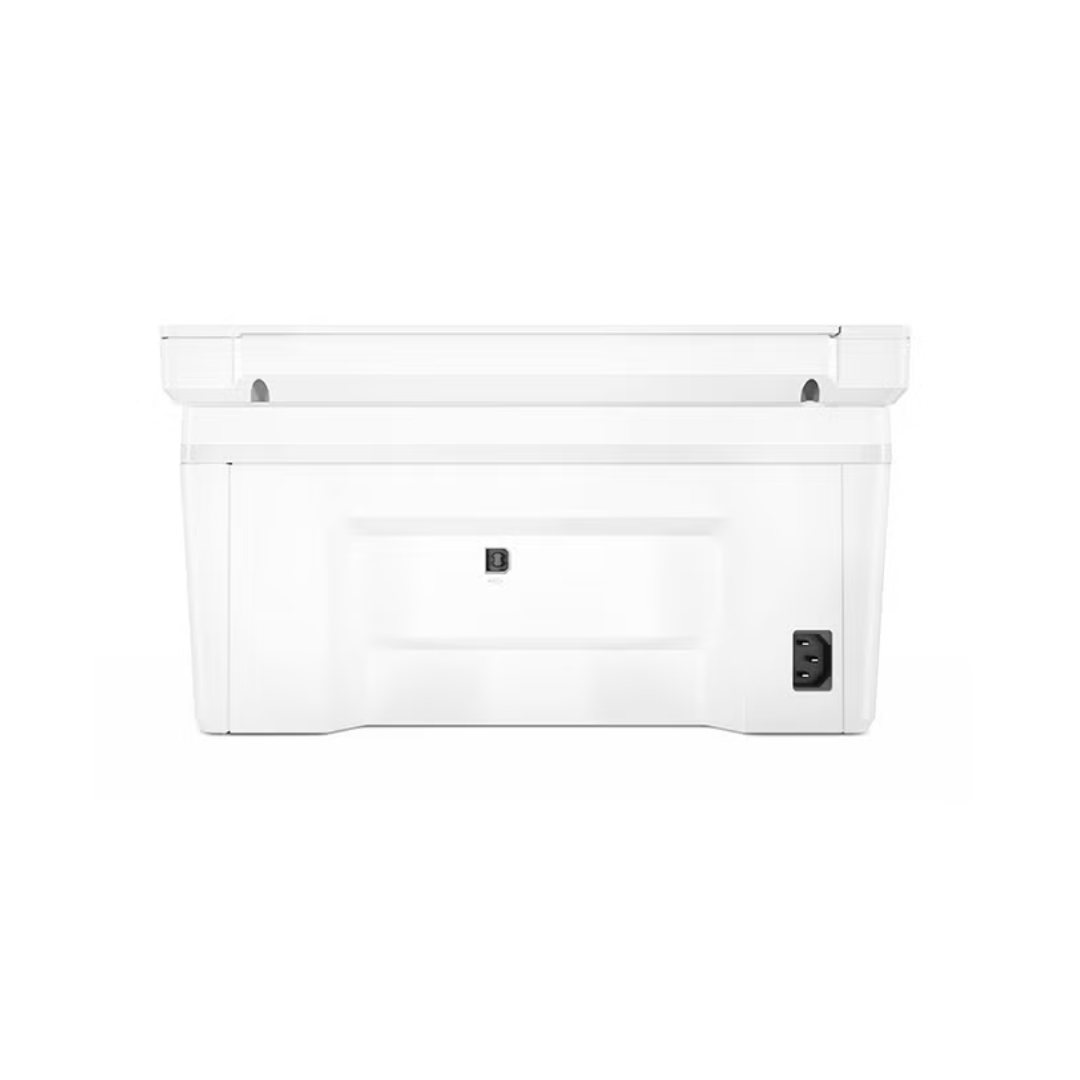White air conditioner on a white background