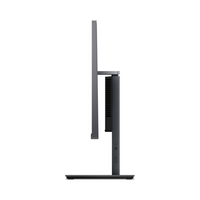 Black computer monitor on a white background