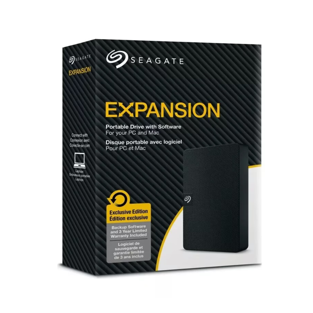 Seagate Expansion External Hard Disk – 2TB / 4TB / 5TB / 10TB / 12TB USB 3.2 Desktop & Portable Drive